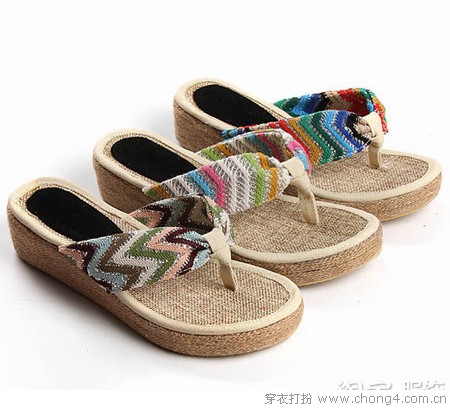 五彩纷呈休闲拖鞋