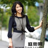 优雅长袖裙装