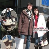 情人节北京街头的情人装扮