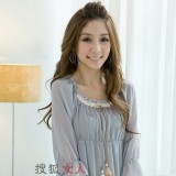 雪纺小衫营造迷人女孩气息