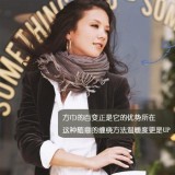 简单实用的围巾系法