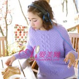 彩色毛衣的抢眼穿搭