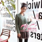 浓浓女人味复古麻花毛衣