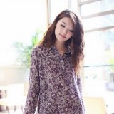 春色斑斓田园风碎花衫