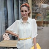 清爽白衬衫 气质穿搭百变风