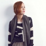 毛呢裤穿出冬季气质