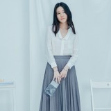 百褶裙：瘦并文艺着