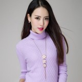 毛衣要高领 温暖无极限