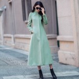 毛呢的优雅哪里找？裙式外套最懂