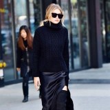 几种快速上手的纯色毛衣穿法