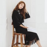 浪漫飘逸的慵懒感，是喇叭袖的专属feel