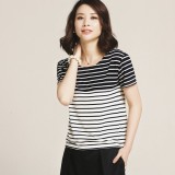 时尚感始终在线，条纹衫值得精挑细选